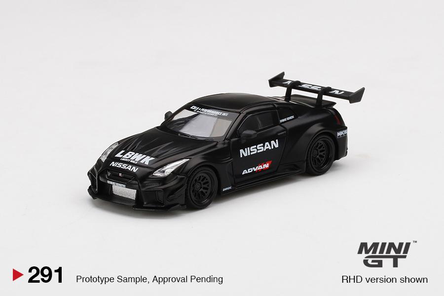 MINI GT LB★Works Nissan GT-R Matte Black MINI GT LIBERTYWALK LB☆WORKS Nissan GTR (R35) Matte Black