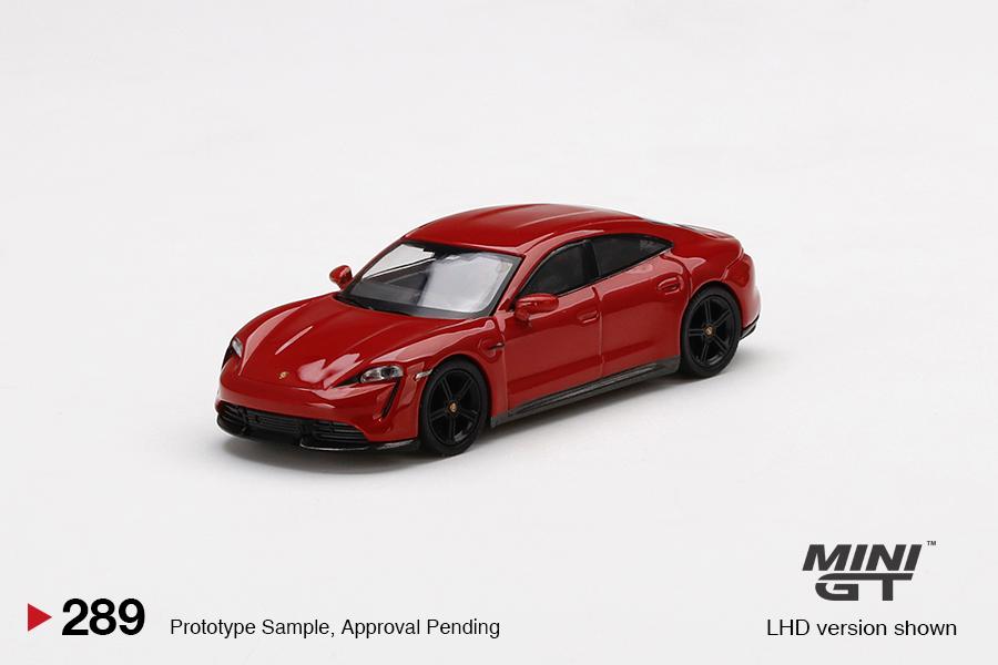 MINI GT 1/64 #289 PORSCHE TAYCAN TURBO S CARMINE RED